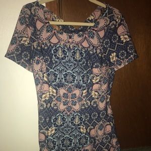 Hollister short sleeve dress with criss cross back